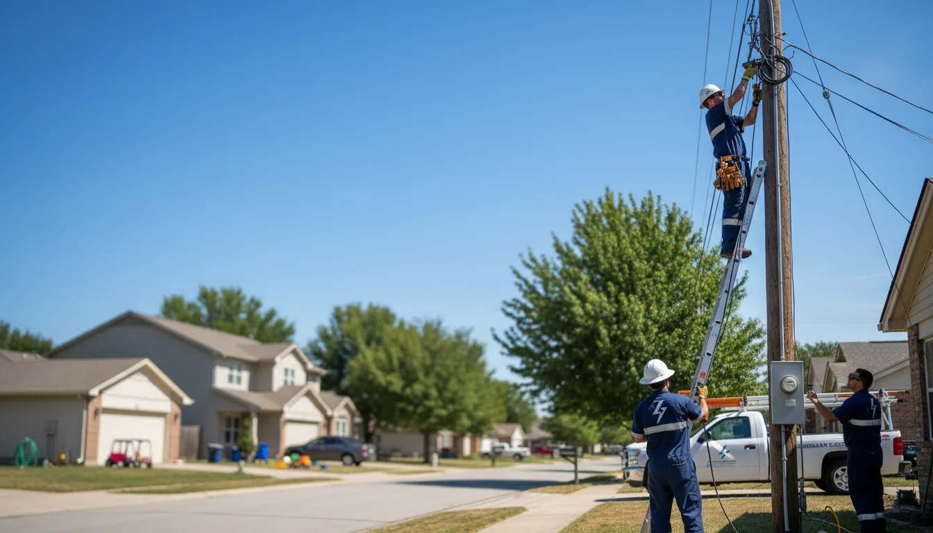 Residential electrician providing installation services in Weogufka, AL